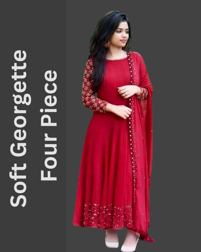 Soft Georgette Four Piece – The Perfect Blend of Elegance & Comfort!