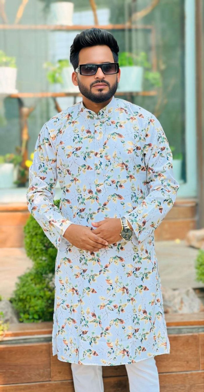  Digital Print Panjabi – Trendy Look with a Modern Touch! - Image 3
