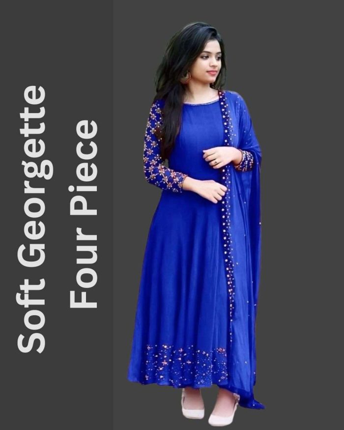 Soft Georgette Four Piece – The Perfect Blend of Elegance & Comfort! - Image 2