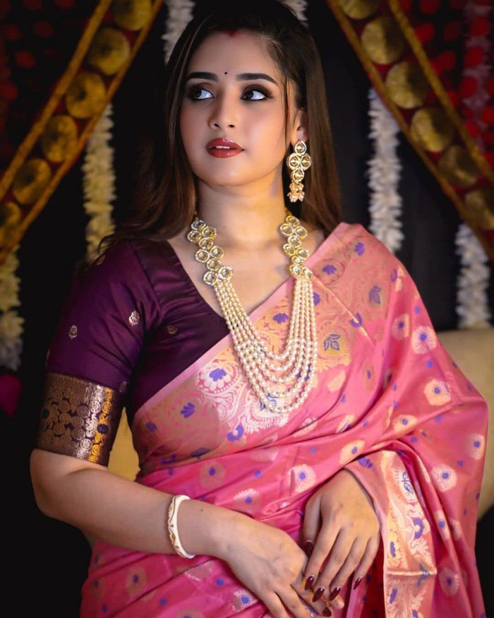 Soft Silk Katan Sharee - Image 3
