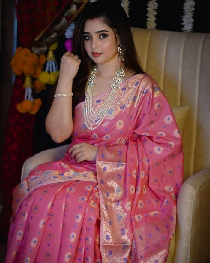 Soft Silk Katan Sharee - Image 2