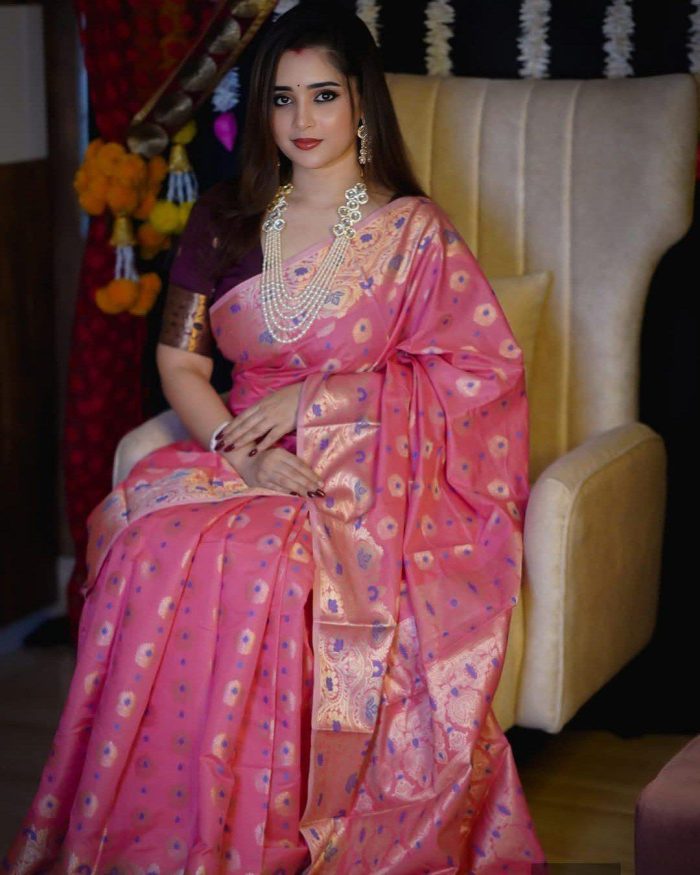 Soft Silk Katan Sharee - Image 5