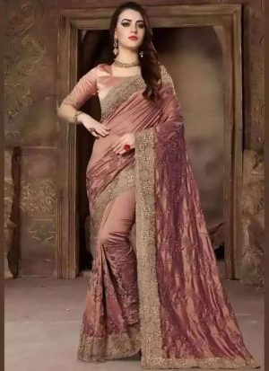 Exclusive Embroidered Georgette Saree