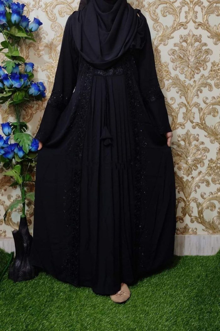 Embroidery Koti Borka with Hijab – Full Set