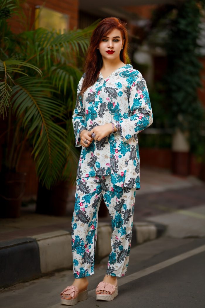 Two-Piece Co-Ord Set (Top & Plazzo)