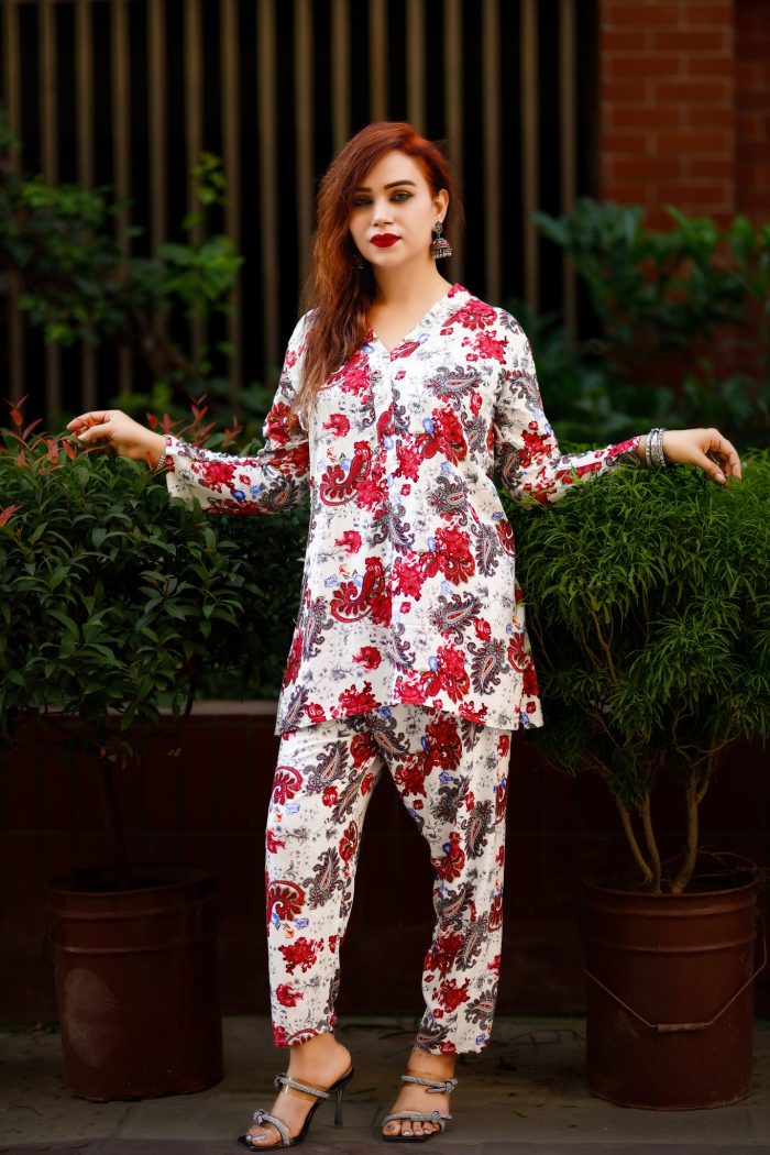 Two-Piece Co-Ord Set (Top & Plazzo)