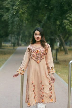 Kurti Embroidery - 2681