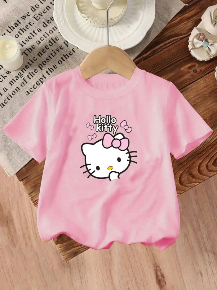 Drop Shoulder Ladies Hello Kitty T-shirt