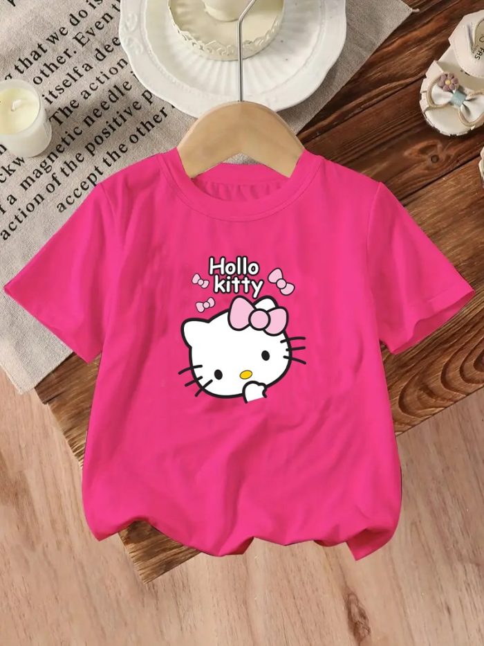 Drop Shoulder Ladies Hello Kitty T-shirt