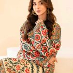 Digital Print Cherry Silk Two Piece – Effortless Elegance in Every Stitch!