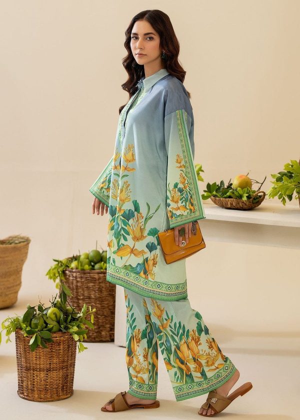 Digital Print Cherry Silk Two-Piece – A Perfect Blend of Style & Comfort!