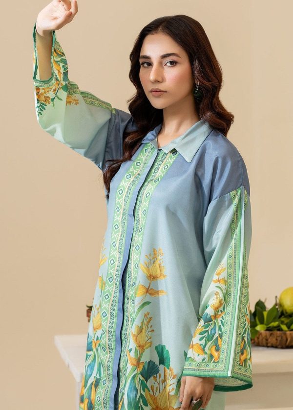 Digital Print Cherry Silk Two-Piece – A Perfect Blend of Style & Comfort!