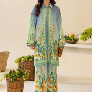 Digital Print Cherry Silk Two-Piece – A Perfect Blend of Style & Comfort!