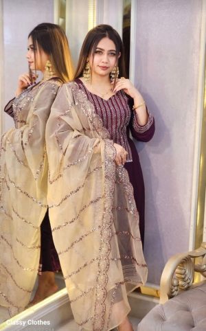 Linen Sequence Three-Piece Outfit