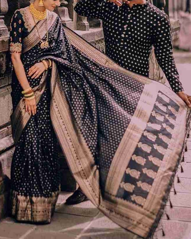 Sharee & Panjabi Premium Couple SetSharee & Panjabi Premium Couple Set