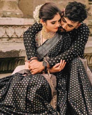 Sharee & Panjabi Premium Couple Set
