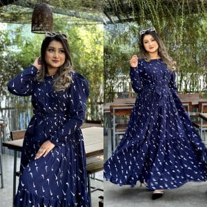 Floral Elegance – Premium Gown