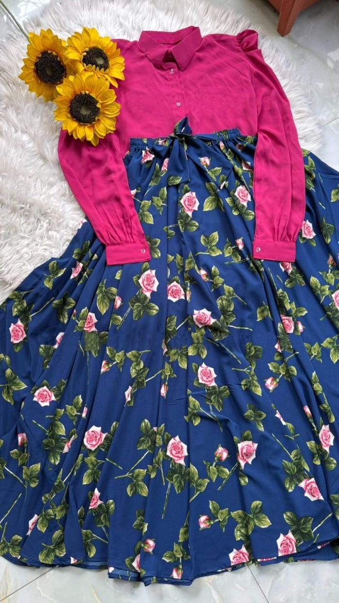 Skirt and Top Two-Piece Set