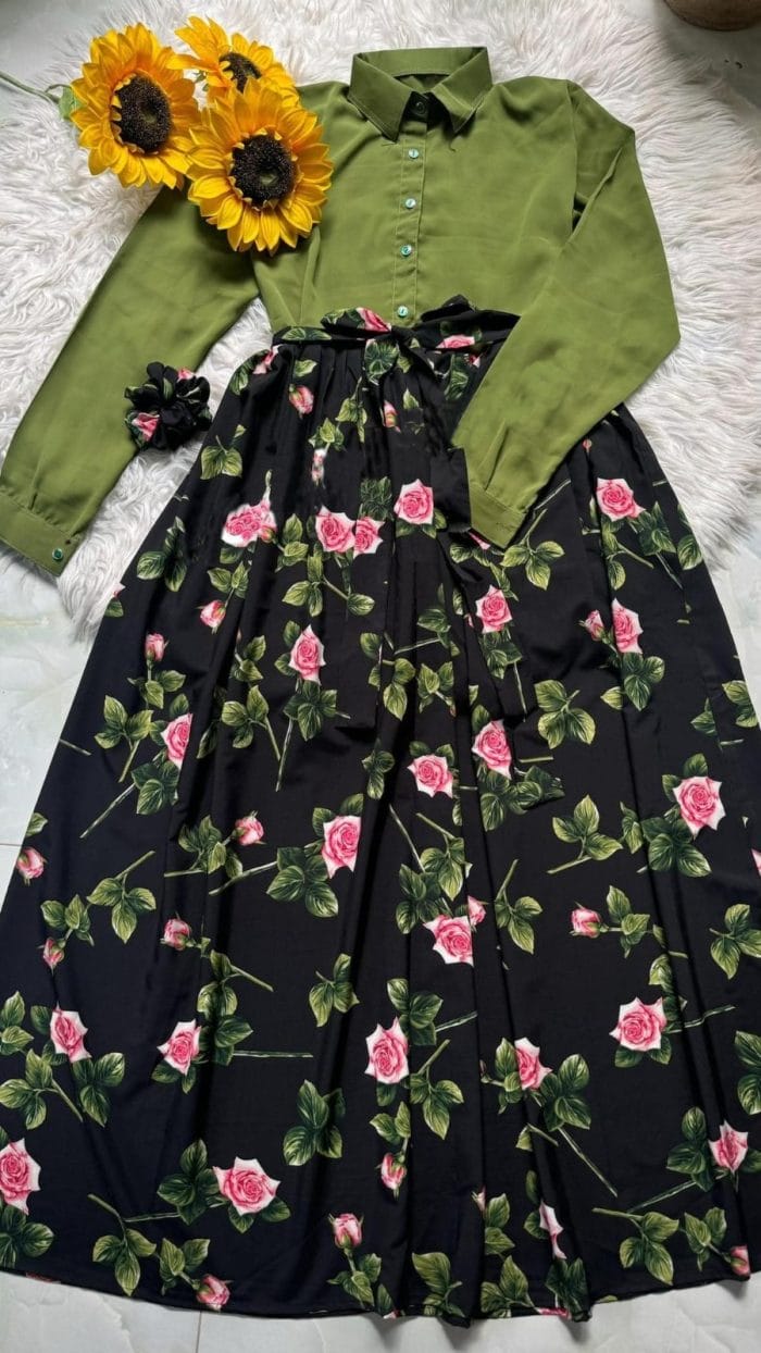 Skirt and Top Two-Piece Set