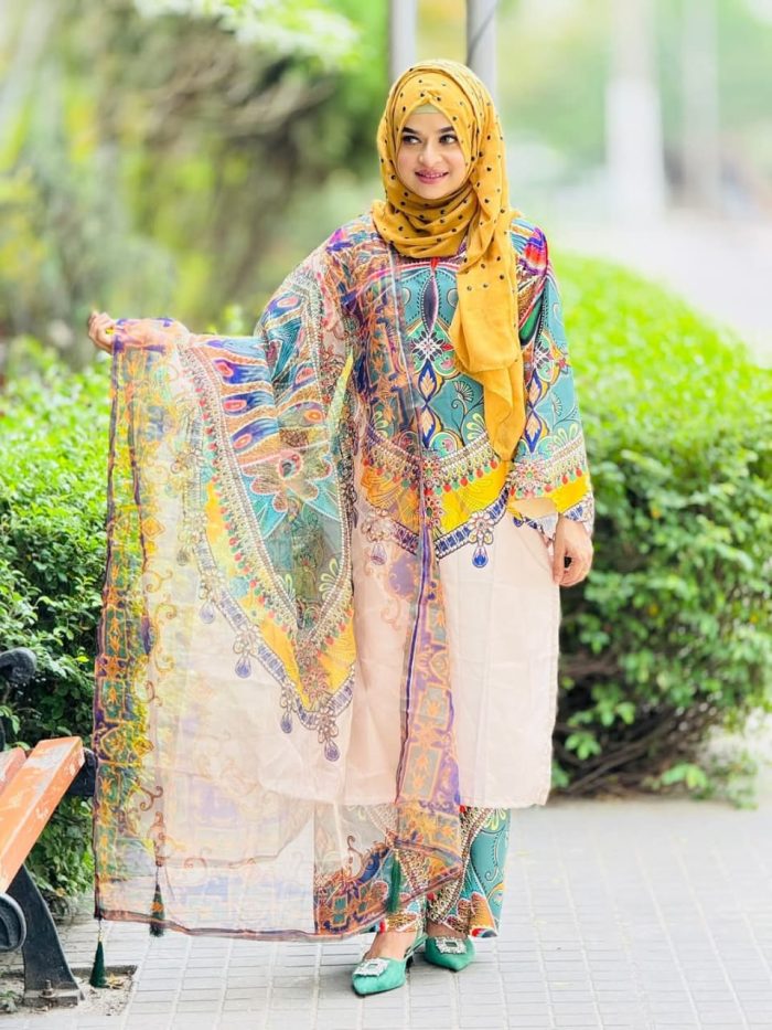 Premium Digital Print Three-Piece Suit