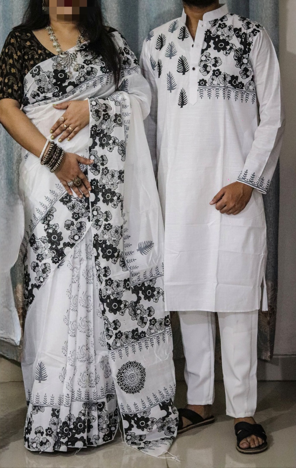Premium Sharee-Panjabi Couple Set