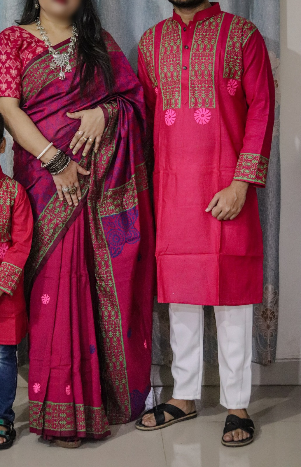 Premium Sharee-Panjabi Couple Set