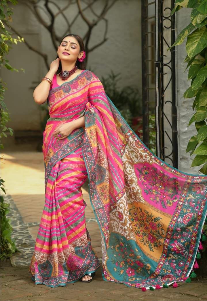 Digital Print Saree Premium Stylish Collection