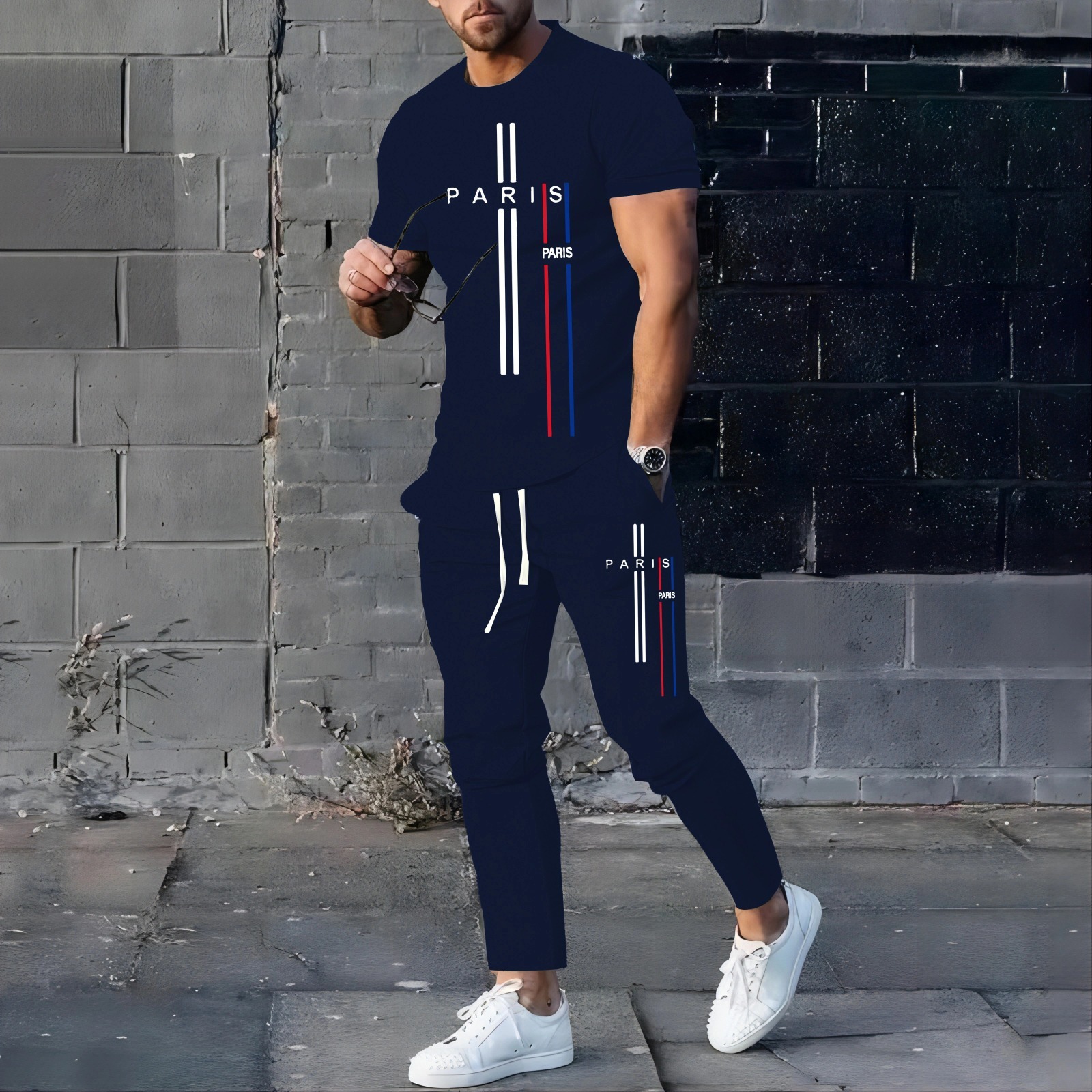 Mas T-Shirt & Full Pant Set for Men
