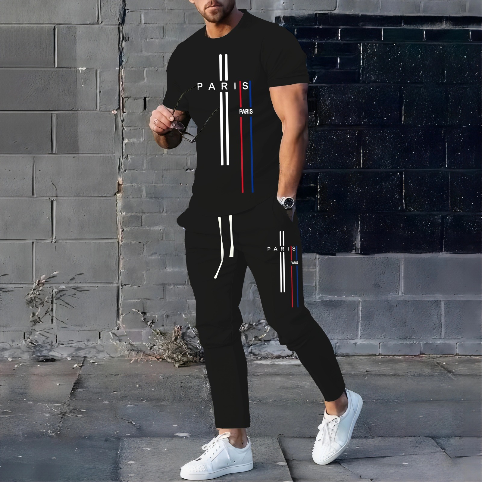 Mas T-Shirt & Full Pant Set for Men