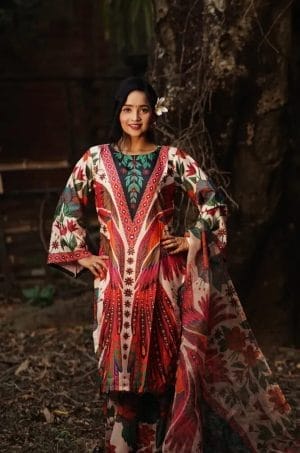 Digital Print Three Piece Set – Elegant & Comfortable