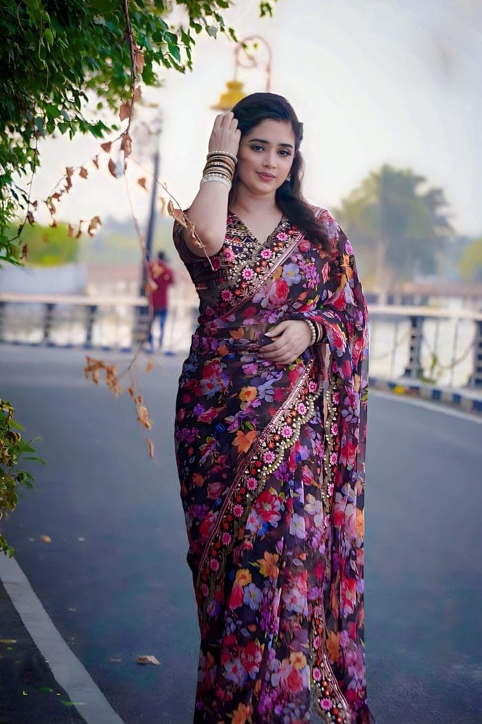 Digital Print Saree