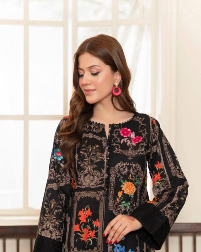 Dubai Cherry Kamiz & Salwar with Georgette Orna