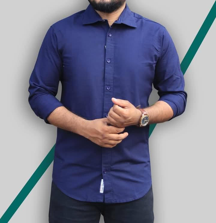 Stylish Cotton Shirt nevyblue