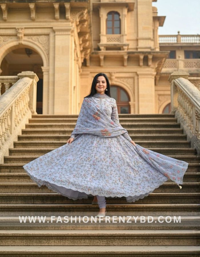 Hania Amir Inspired Digital Print Three Piece